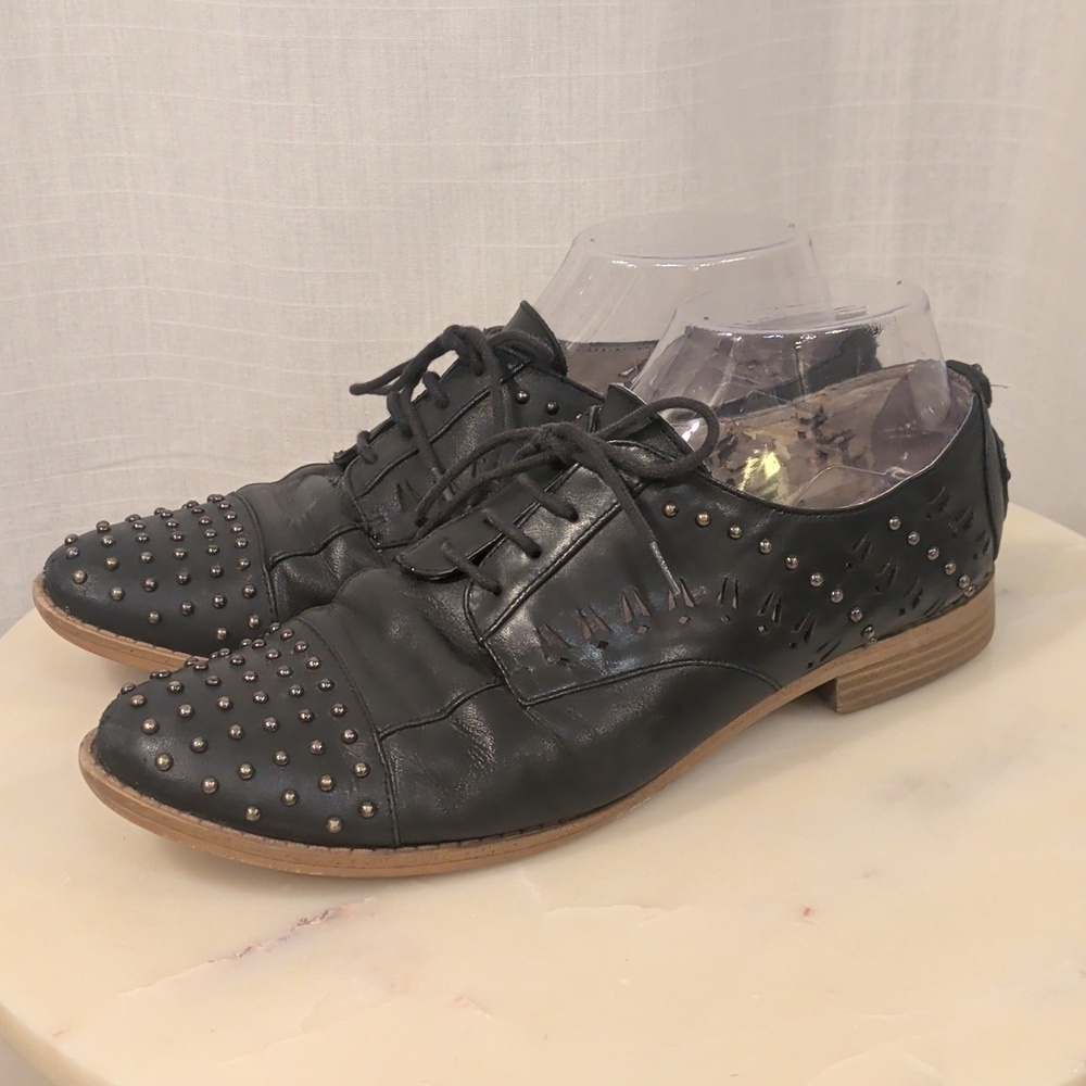 Sam Edelman Jayna Women's Black Studded Oxford Shoes